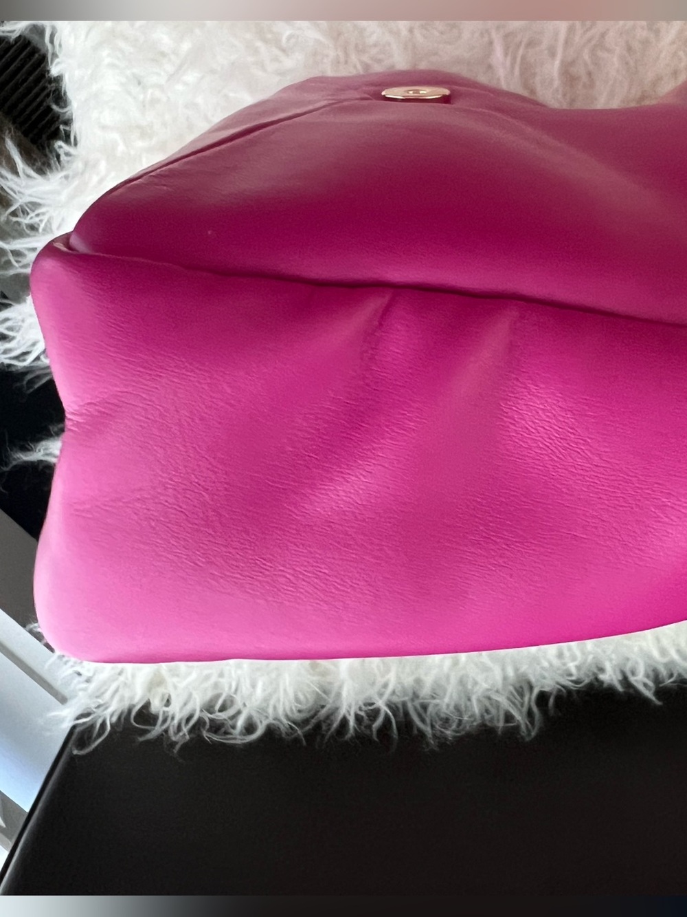 Fuchsia Quilted Chain Shoulder Bag - Unbranded - Picture 5 of 10